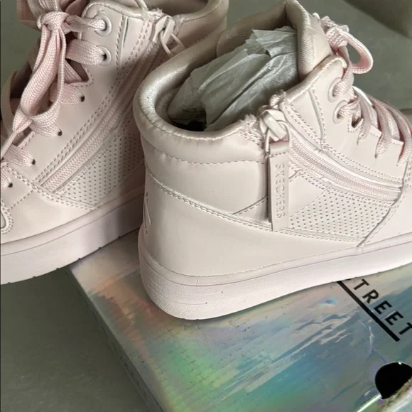 Pink High-Top Sneakers Girls  Size 2 - Picture 13 of 15